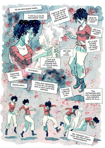 Viñetas del cómic 'Transparentes'.