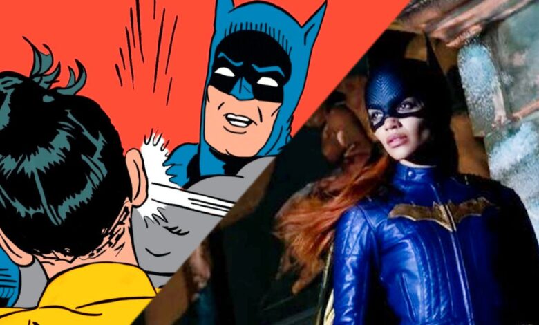 El director de Batgirl responde a las críticas por su vestuario con el meme de la bofetada de Batman