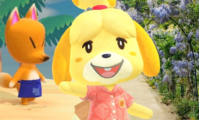 El jugador de Animal Crossing crea un camino de jardín secreto para Jolly Redd