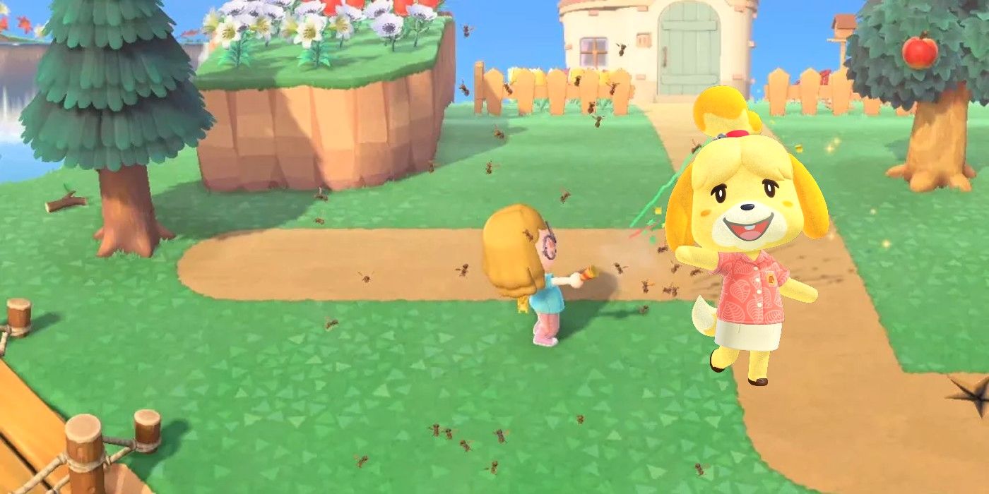 El jugador de Animal Crossing parece recibir un disparo de Isabelle