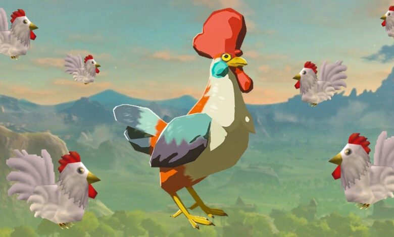 El jugador de BOTW ordena al ejército de Cucco que elimine a un miembro del clan Yiga