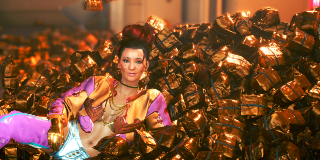 El jugador de Cyberpunk 2077 demuestra que V aparentemente puede comprar todos los burritos