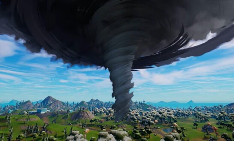 El nuevo clima dinámico de Fortnite agrega rayos y tornados