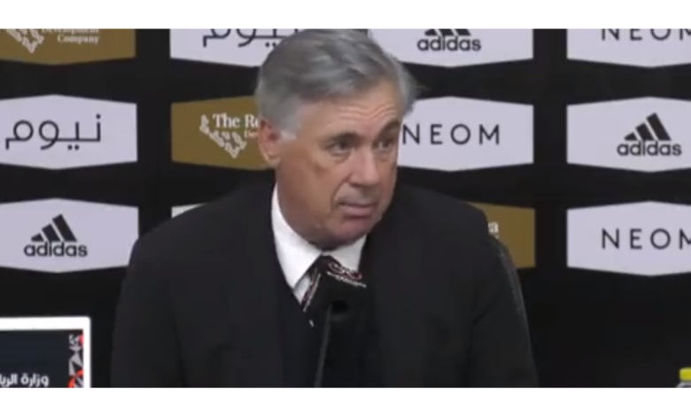"El partido ha sido muy igualado, podría ganar cualquier equipo": Carlo Ancelotti | Video