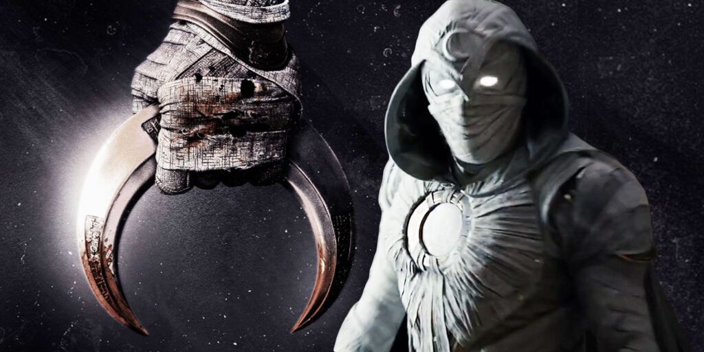 El póster de Moon Knight muestra el arma Crescent de precisión cómica de Marc Spector