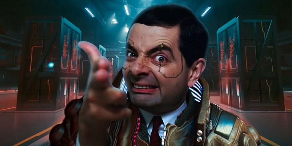 El video de Cyberpunk 2077 muestra a Mr.Bean en Night City