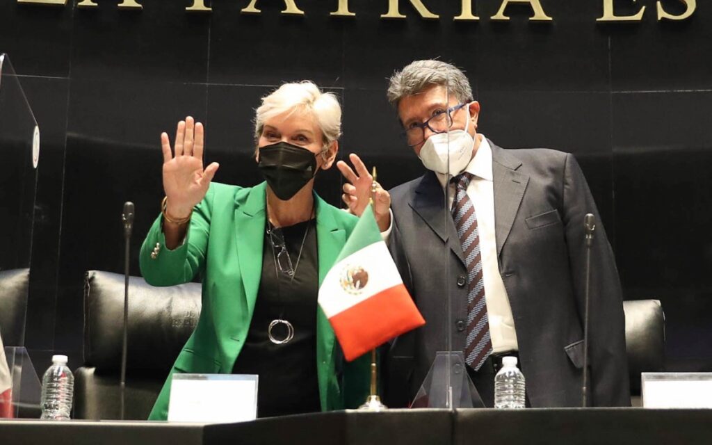 En el Senado, Jennifer Granholm fue respetuosa en torno a la reforma eléctrica: Monreal
