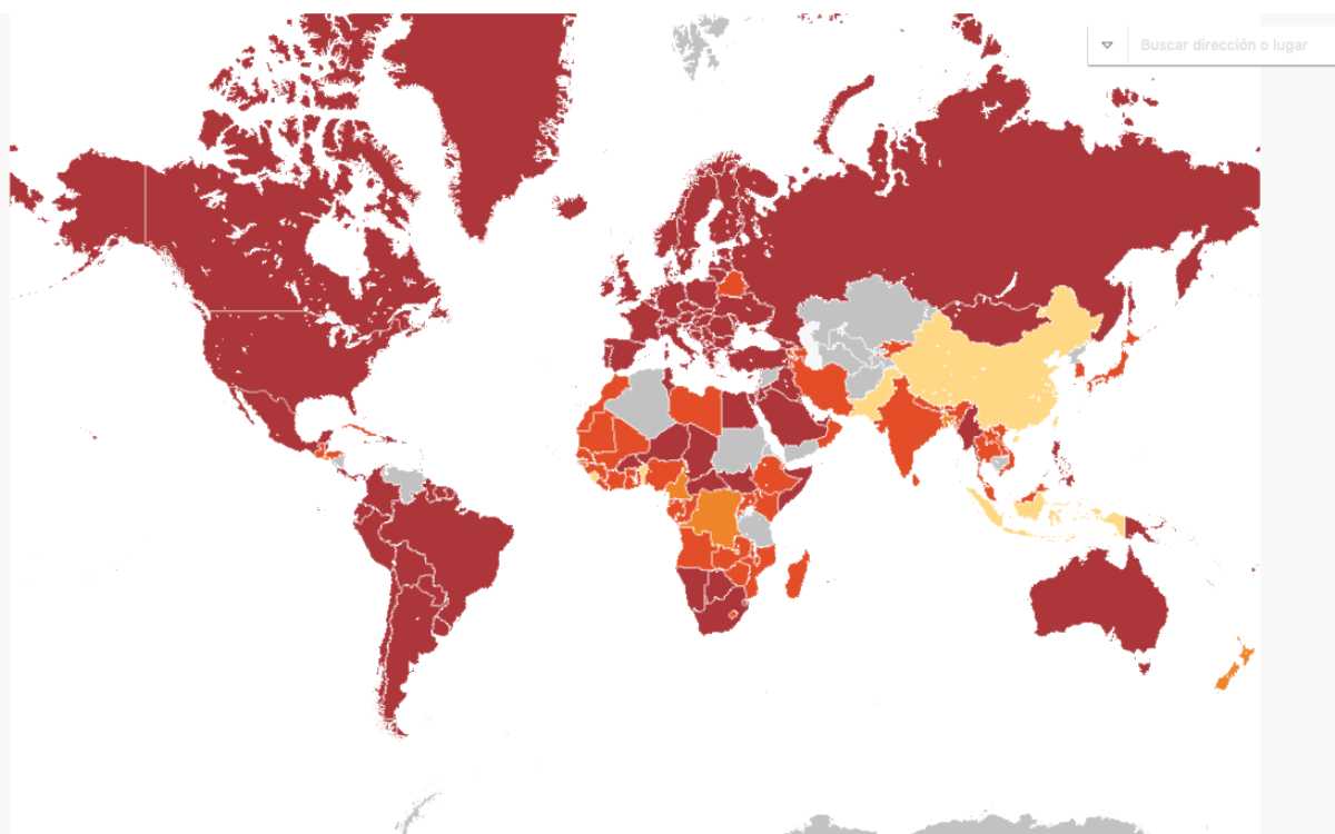 Estados Unidos desaconseja viajar a México, Brasil y Singapur por Covid-19