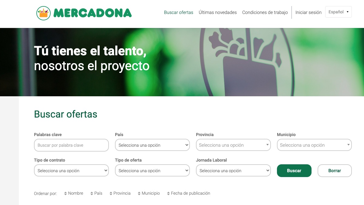 Estas son las nuevas ofertas de empleo de Mercadona en nueve autonomías