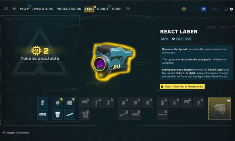 Extracción de Rainbow Six: Cómo desbloquear tecnología