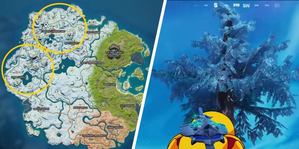 Fortnite: Cómo encontrar (y derribar) Timber Pines