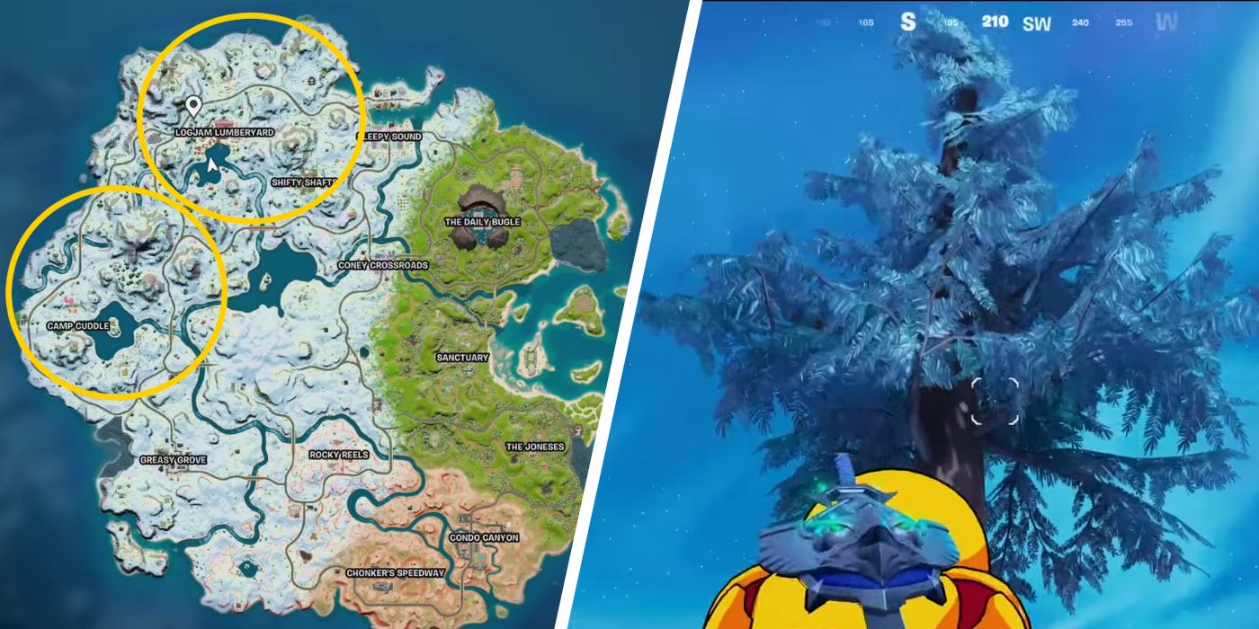 Fortnite: Cómo encontrar (y derribar) Timber Pines