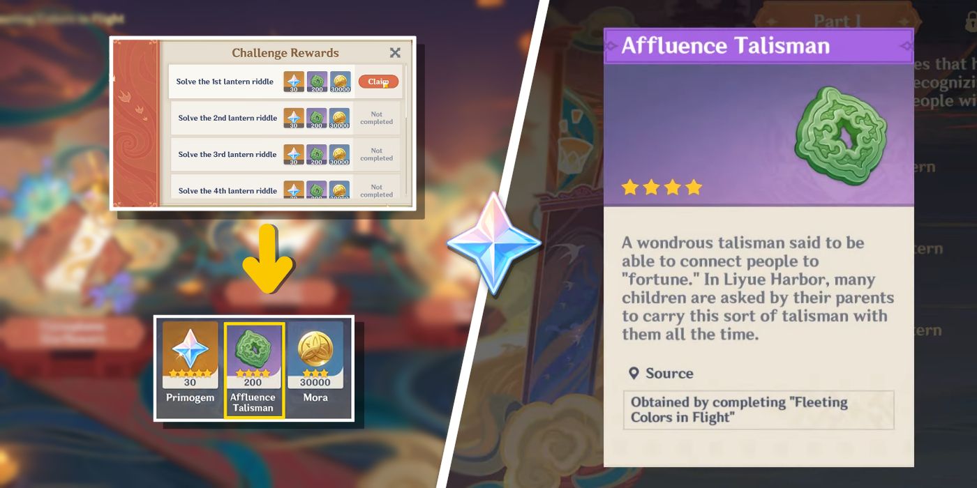 Genshin Impact: Cómo obtener talismanes de riqueza