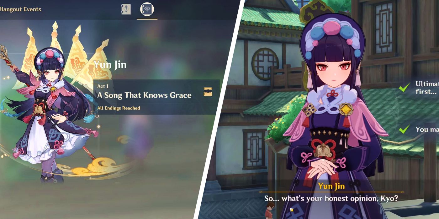 Genshin Impact: Guía de Hangouts de Yun Jin (Todos los caminos y finales)