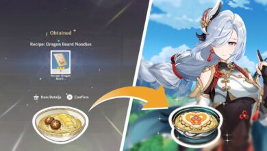 Genshin Impact: cómo obtener la receta de fideos con barba de dragón