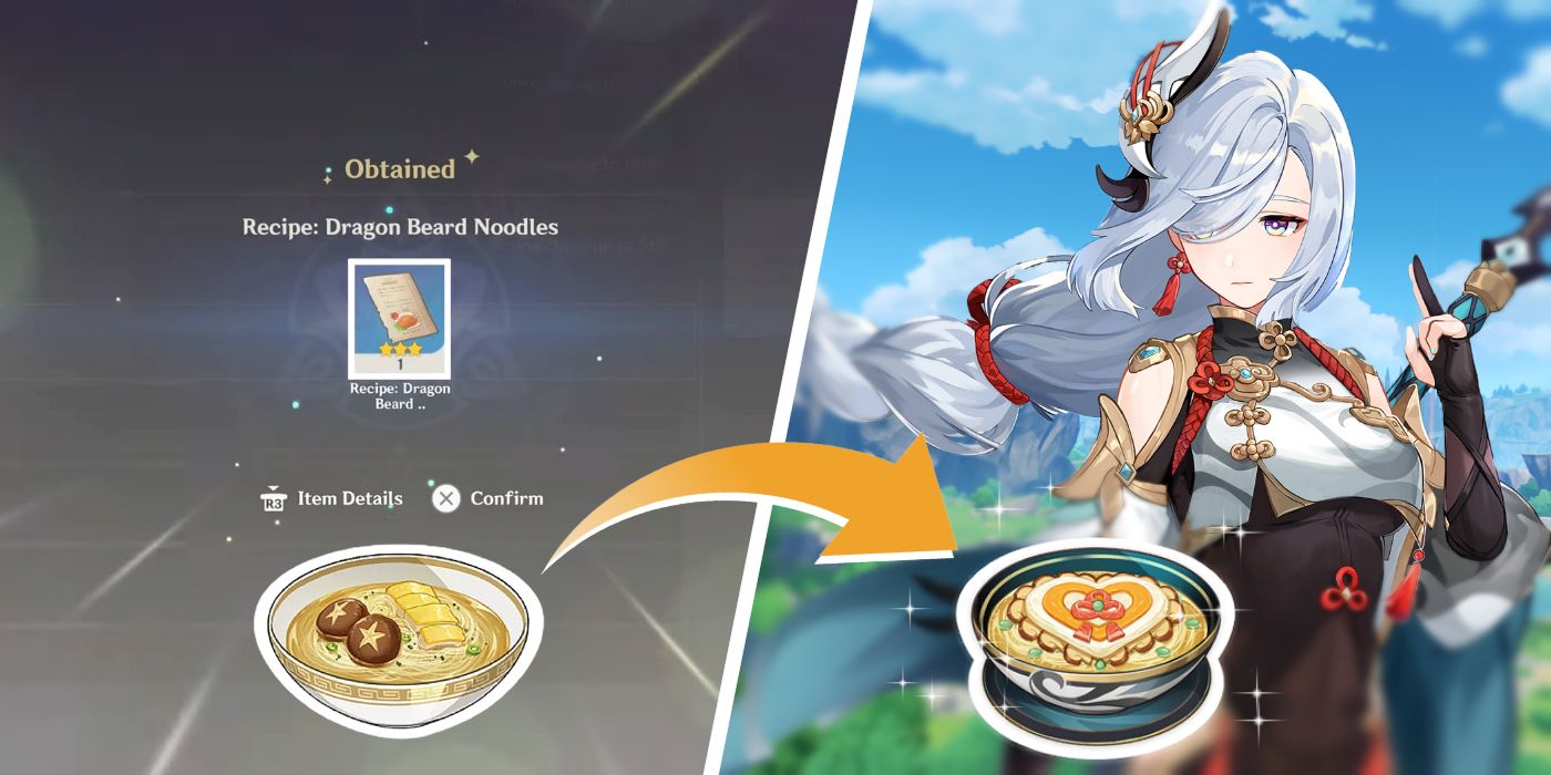 Genshin Impact: cómo obtener la receta de fideos con barba de dragón