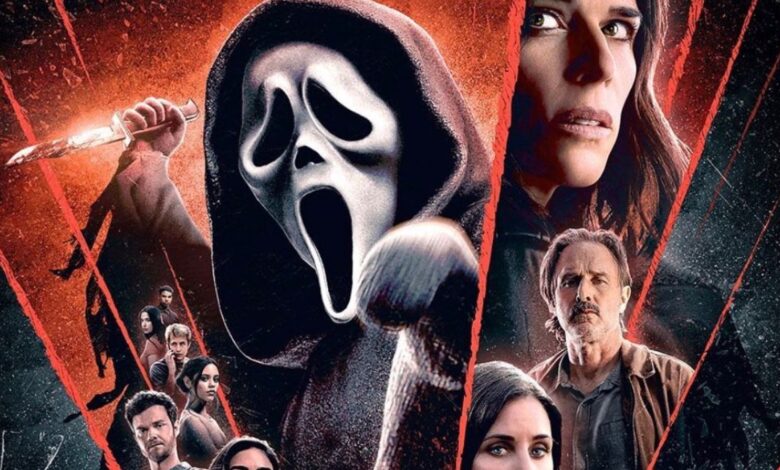 Ghostface se cierne sobre personajes nuevos y clásicos en el póster de Scream
