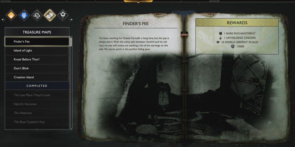 God Of War: Cómo encontrar el tesoro de la tarifa del buscador