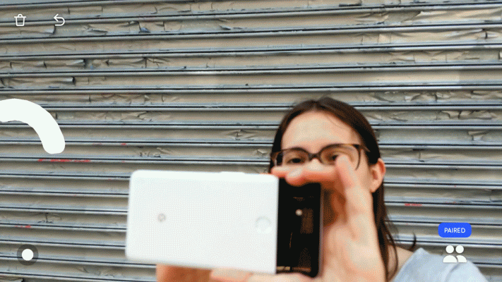 Google construye su tecnología AR multijugador multiplataforma en una aplicación de garabatos