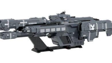 Halo 3 Battleship Forward Unto Dawn Diseñado con precisión en LEGO
