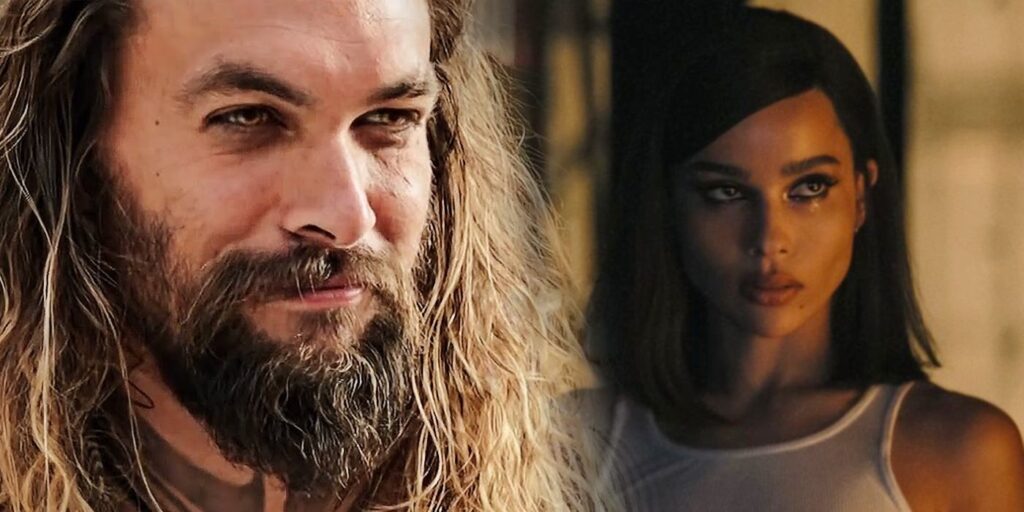 Jason Momoa apoya a su hijastra Zoë Kravitz con Sweet The Batman Post
