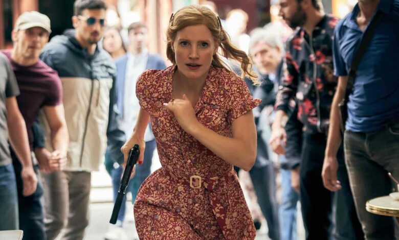 Jessica Chastain terminó en el hospital después de filmar un truco para una nueva película