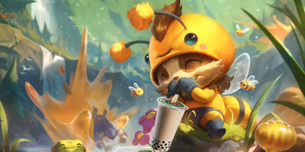Jugador de League of Legends hace perlas de Boba con forma de hongos Teemo