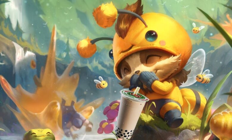Jugador de League of Legends hace perlas de Boba con forma de hongos Teemo