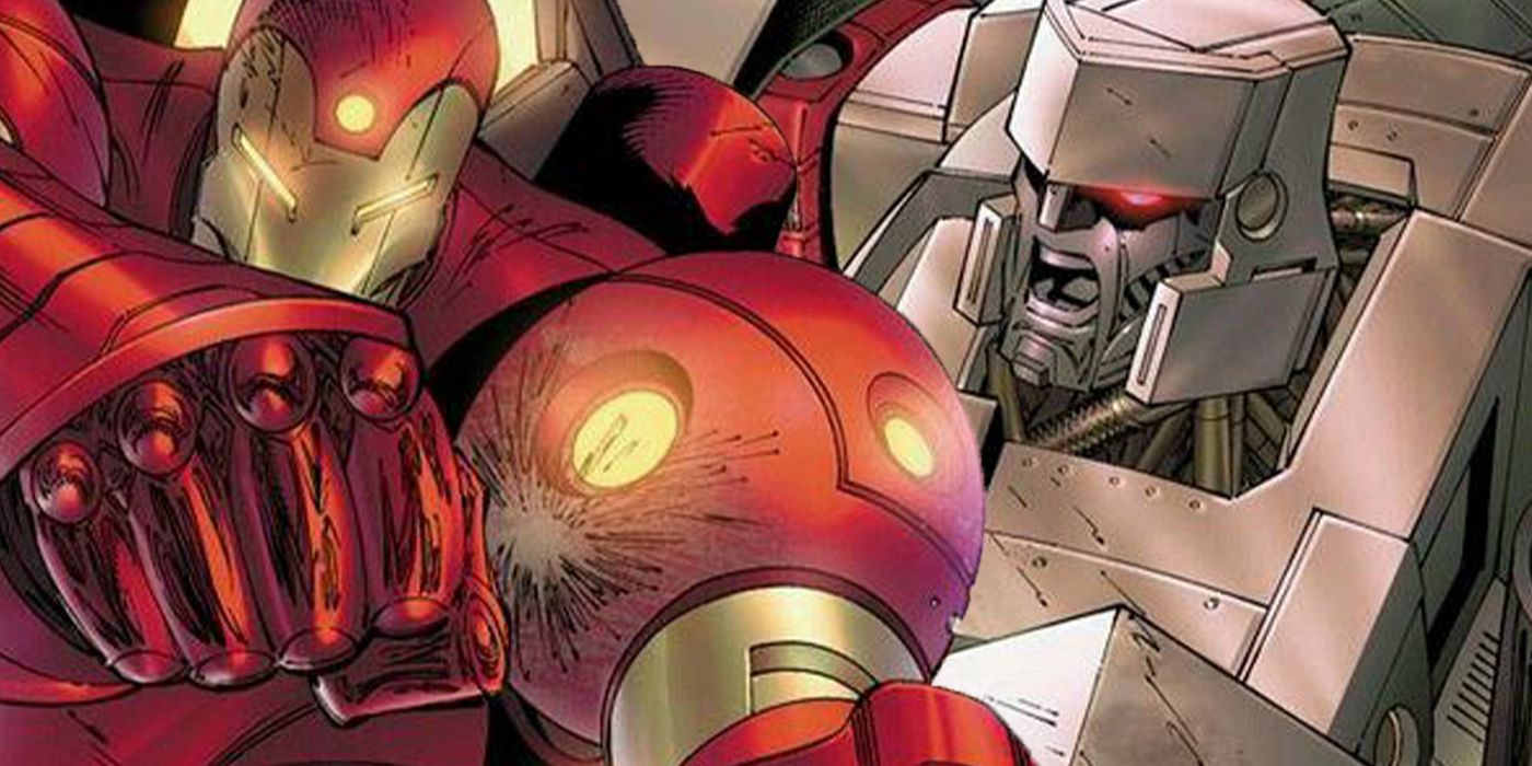 La armadura antitransformador de Iron Man no tuvo ninguna posibilidad contra Megatron