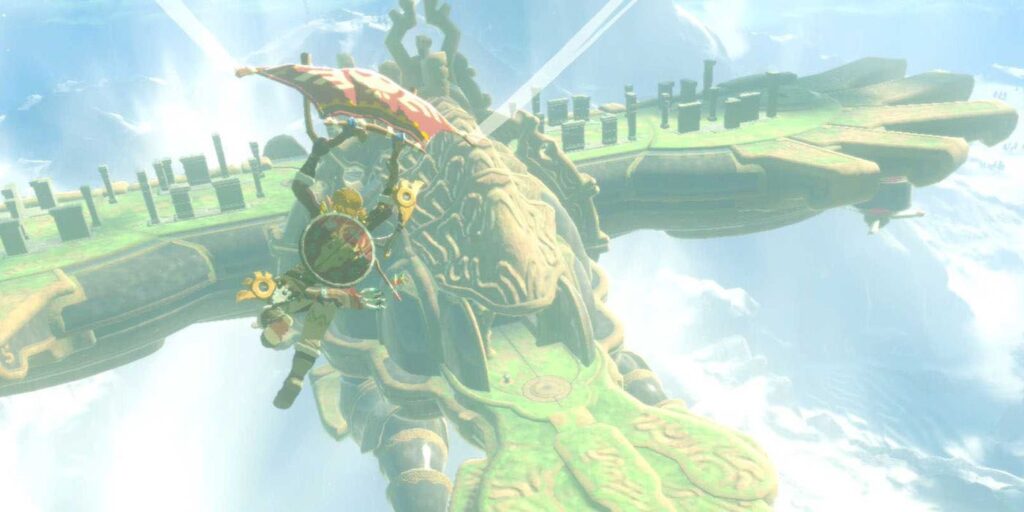 La bestia divina de Zelda BotW, Vah Medoh, evita graciosamente a los primeros atacantes