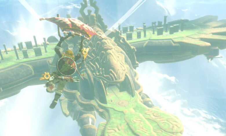 La bestia divina de Zelda BotW, Vah Medoh, evita graciosamente a los primeros atacantes
