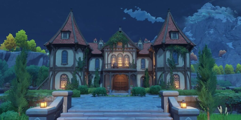 La bodega Dawn de Genshin Impact rehecha en Animal Crossing es pura magia