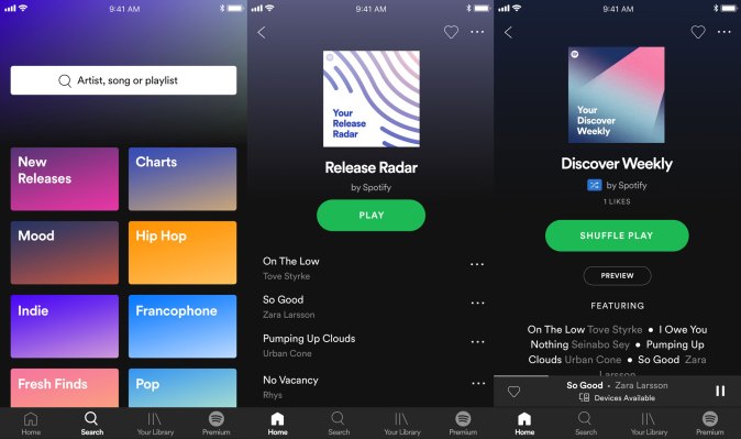La capa gratuita de Spotify es su principal arma en la lucha contra Apple Music