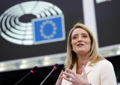 La eurodiputada popular Roberta Metsola, nueva presidenta del Parlamento Europeo