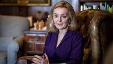Liz Truss, el 16 de diciembre durante una entrevista en Madrid.