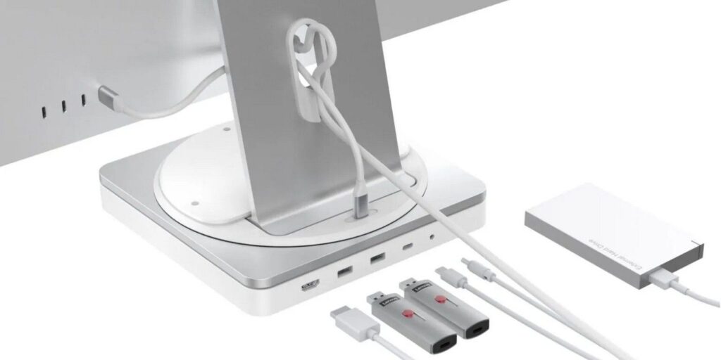 La plataforma giratoria HyperDrive es una base giratoria de 360 ​​grados para iMac