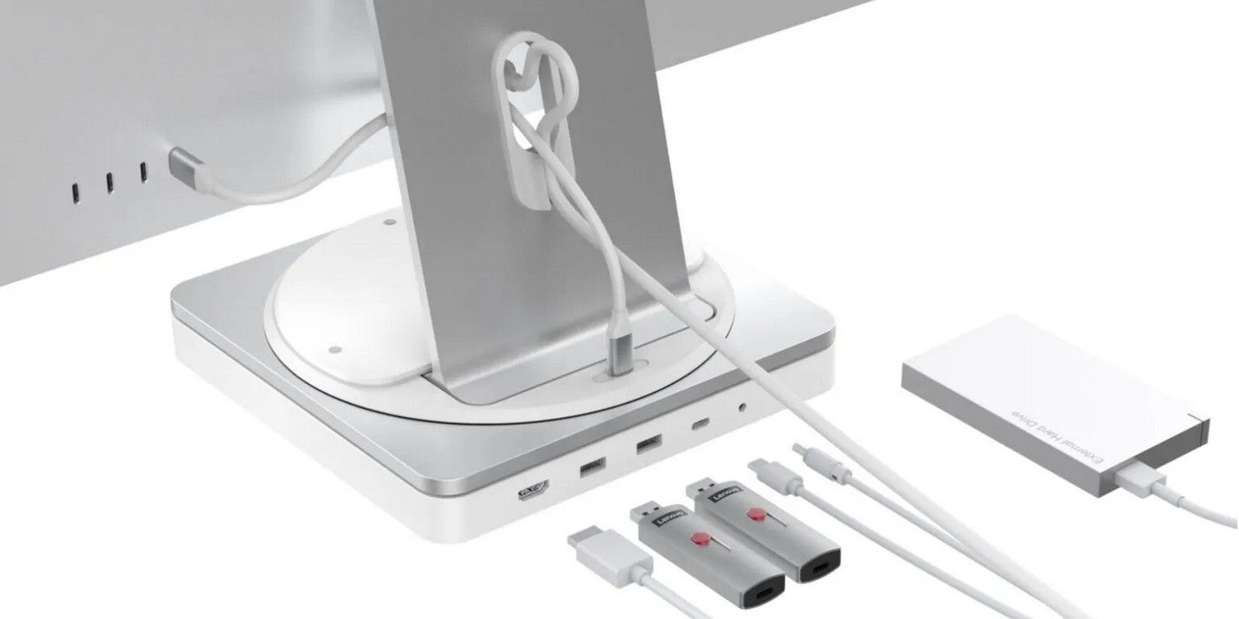 La plataforma giratoria HyperDrive es una base giratoria de 360 grados para iMac