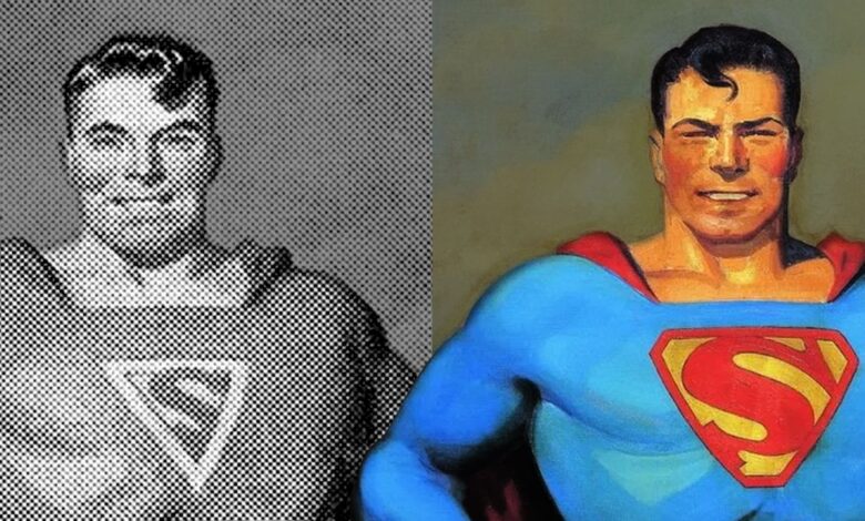 La primera pintura de Superman tiene una historia extraña y misteriosa