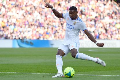 David Alaba, en la acción del 0-1 en el clásico de Liga en el Camp Nou.