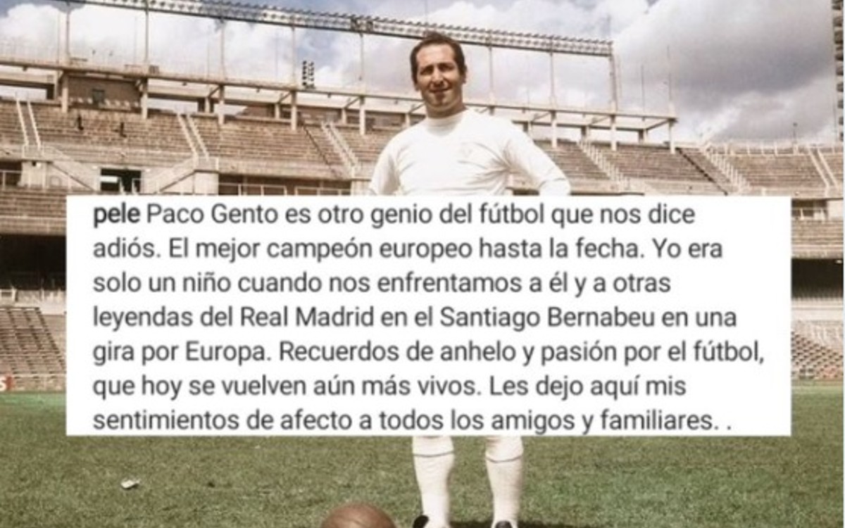 Lamentan Pelé y Gianni Infantino la muerte de Paco Gento | Video
