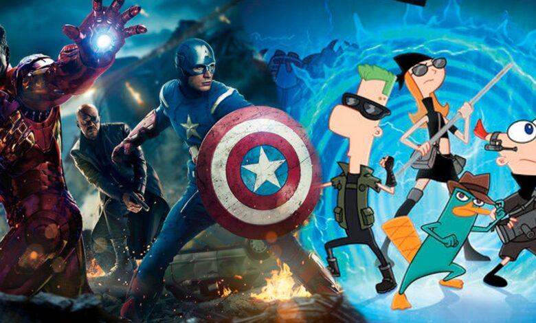 Las similitudes entre las películas de Los Vengadores señaladas por el creador de Phineas y Ferb