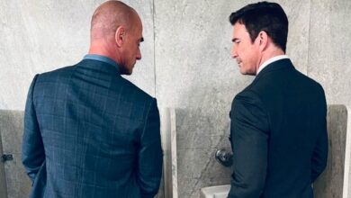 Ley y orden: Chris Meloni y Dylan McDermott se unen en una foto hilarantemente incómoda