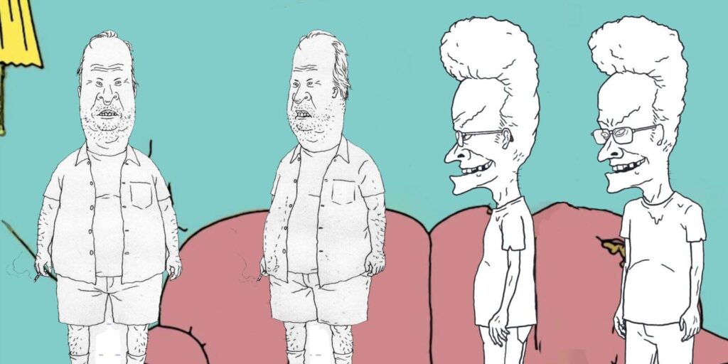 Los nuevos diseños de Beavis & Butthead revelan personajes como adultos de mediana edad