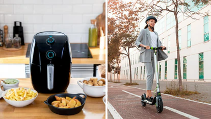 Una freidora sin aceite y un patinete eléctrico son algunos de los artículos más demandados en la tienda 'online' de Cecotec.