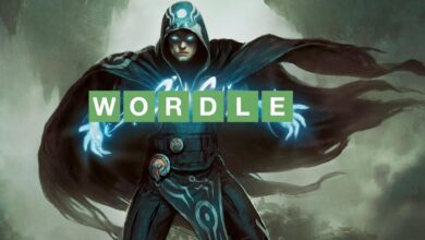 Magic: The Gathering Wordle Clon creado por Deckbuilder Site