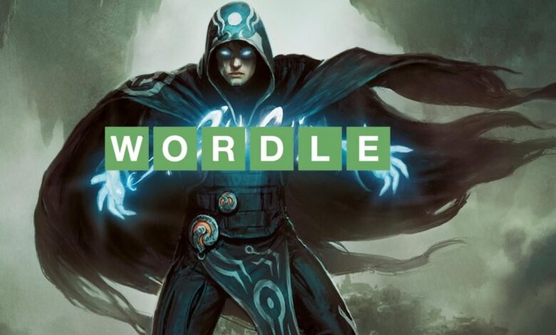 Magic: The Gathering Wordle Clon creado por Deckbuilder Site