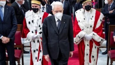 Sergio Mattarella, presidente de la República de Italia, en la inauguración del curso judicial el pasado 21 de enero.