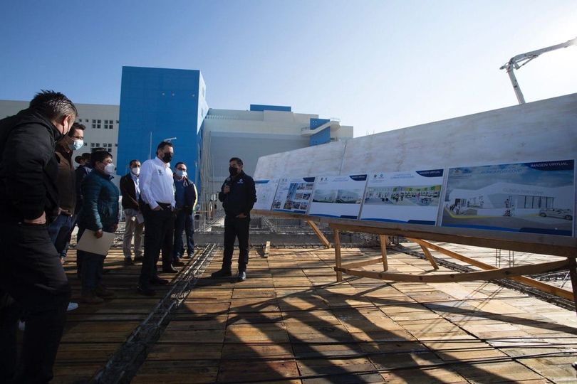 Mauricio Kuri supervisa construcción de Clínica Post-Covid, en nuevo Hospital General de Querétaro