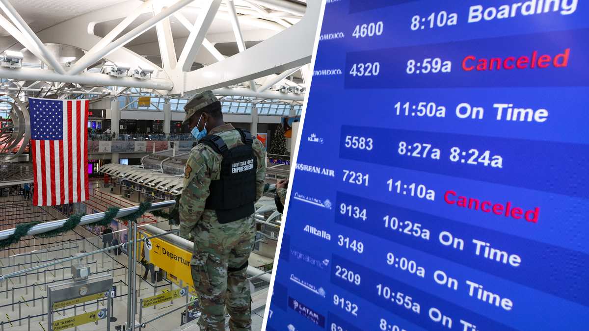 Miles de vuelos cancelados en Estados Unidos en el primer día de 2022