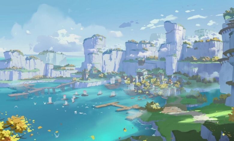 Minecraft Build recrea el continente Teyvat de Genshin Impact en su totalidad